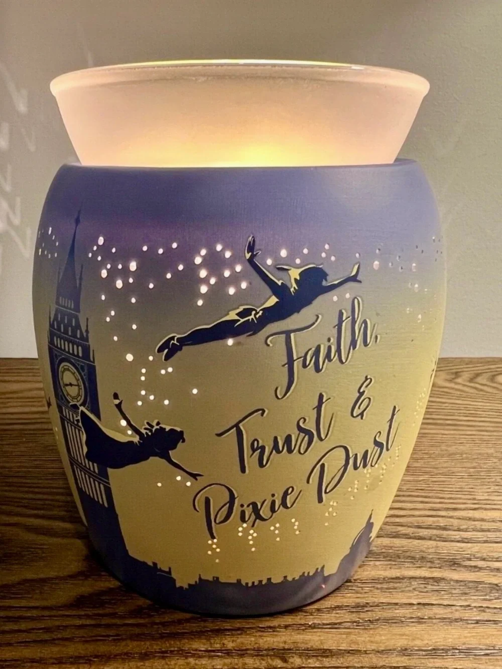 Faith Trust & Pixie Dust Ceramic Wax Warmer - Blue Gradient